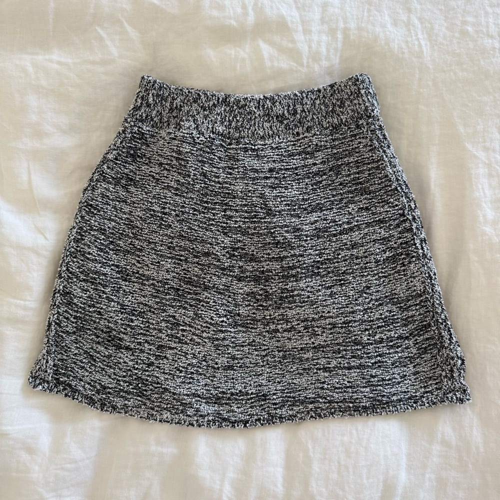 Asta Resort Morgan Mini Skirt Black Melange - Picture 4 of 5